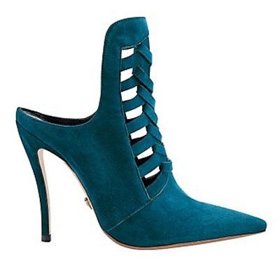 Botines de talón abierto de Versace